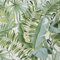 Sample White Green Maui Leaf Wallpaper Tropical Jungle Palm Modern Natural