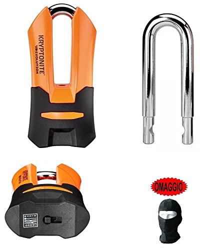 Candado KRIPTONITE EVOLUTION ARMORED con funda ARCO de acero 13 mm MAX-Performance brazos de metal