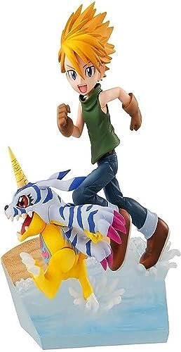 Megahouse Digimon Adventure G.E.M. Serie Statuette PVC Yamato Ishida & Gabumon 2022 Ver. 12 cm