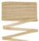FINGERINSPIRE 12m 15mm Metallic Gewebte Borte Gold Handgefertigt Polyester zum Nähen, S-Wellen Zopfborte Basteln, Dekorative Goldkante Borte mit Karte für Vorhang Schonbezug