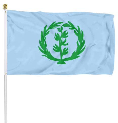Fyon Historical of Eritrea 1952-1961 Eritreische Nationalflagge Innen- und Außenbereich Banner (30,5 x 45,7 cm)
