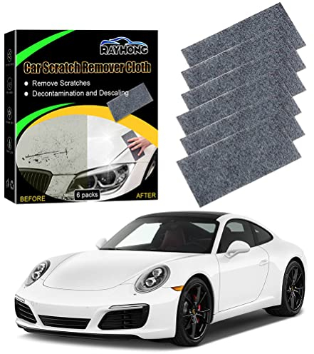 6 paños Nano Sparkle para reparación de arañazos de coche, limpiador de arañazos multiusos para reparación de arañazos ligeros, manchas de agua, limpieza de coches,