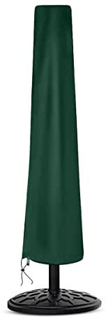 WINSOME Housse de parasol imperméable et résistante aux UV et aux intempéries - 169D (170 x 25 x 50 cm) - Avec fermeture éclair - Pour jardin et extérieur - Vert