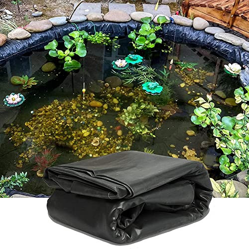 YOEBI HDPE-Teichfolie, Premium Teich Steinfolie, Undurchlässiger Film Für Koiteiche, Bachläufe, Brunnen, Wasserspiele, Wasserfall Und Gartenteich,2.5 * 3m