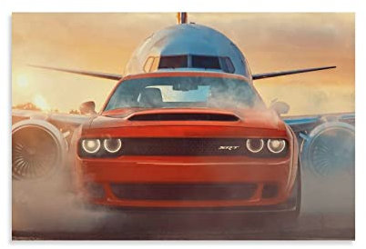 KYNA American Muscle Car for STR Sport Car Poster Dekorative Malerei Leinwand Wandposter und Kunstbild Druck Moderne Familie Schlafzimmer Dekor Poster 20 x 30 cm