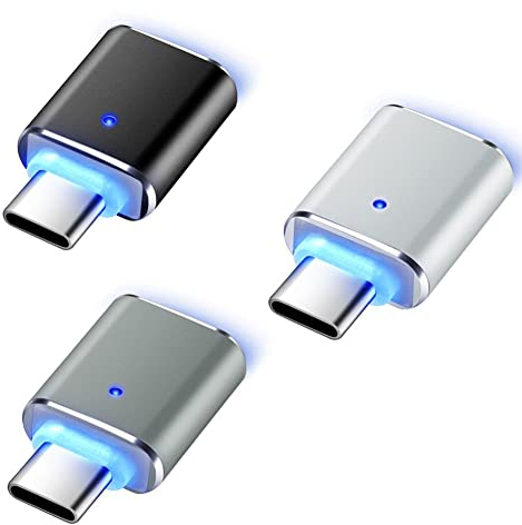 SELIACR Adaptador USB C (3 Piezas), Adaptador USB C a USB 3.0 OTG, Adaptador USB-C a USB 3.0 Compatible con Samsung Galaxy S22 S21 S20 Pixel Xiaomi Huawei MacBook Pro