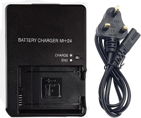 MH-24 Wall Quick Charger for Nikon: EN-EL14 EN-EL14A Li-ion Battery D5100 D5200 D5300 D5500 D5600 D3100 D3200 D3300 D3400 D3500 P7000 P7100 P7700 P7800 Camera Power Supply