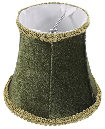 Uonlytech Changing Table Lamp Shade Lampshades for Table Lamp E14 Fabric Desk Lamp Dark Green Lamp Shade for Floor Lamps Fence Post Brackets