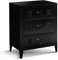IDMarket - Kommode Ester, 60 cm, 3 Schubladen, Metall, Schwarz, Industriedesign