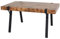 Mendler Esstisch HWC-L54, Tisch Küchentisch Esszimmertisch, Industrial Metall 150x90cm - dunkle Wildeiche