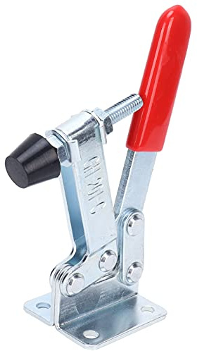 Tissting Kniehebelspanner Schnellspanner GH~201~C, 4 x 11 cm - Horizontale Klemme Mit Gummidruckspitze Für Metallplatten, Leiterplatten, Schweißen, Holzbearbeitung Und Elektronische Montage