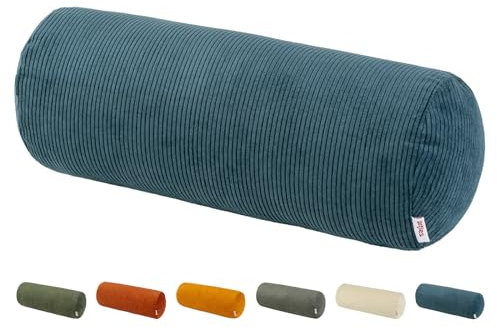 beties HYggelig No.1 Trendiger Cord-Samt Nackenrollen Bezug ca. 15x40 cm Kissenbezug in Raumausstatter Qualität aus deutschem Unternehmen