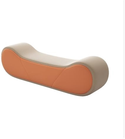 WAOCEO Bettbank Schlafzimmer-Samt-Betthocker, Schuhwechselhocker, Ottomane, einfache Garderobenbank, Sofahocker Polsterbank (Color : Orange, Size : 150 * 50 * 50cm)