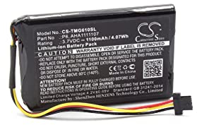 vhbw Batterie pour GPS (1100 mAh, 3,7 V, Li-ION) Remplacement pour Tomtom P6, AHA11111010, AHA1111107