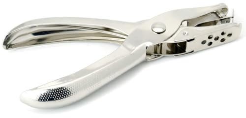Perforatore a Pinza Singolo Foro 6mm, Bucatrice per Fare Cerchi, Perfetta da Utilizzare a Casa, in Ufficio e a Scuola Metallo
