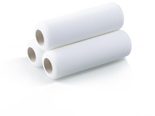 VOOMEY Lot de 3 rouleaux de peinture en mousse de 22,9 cm à haute absorption pour murs, armoires, plafonds, maison.
