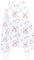 TupTam Baby Sommer Schlafsack mit Beinen 0.5 TOG OEKO-TEX zertifizierte Materialien unwattiert Unisex, Farbe: Beige Tiere mit Ballons, Größe: 110-122