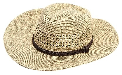 tuwiwol Restez protégé et confortable léger hommes grande taille chapeau de soleil papier large bord plage pliable casquette homme chapeau de paille