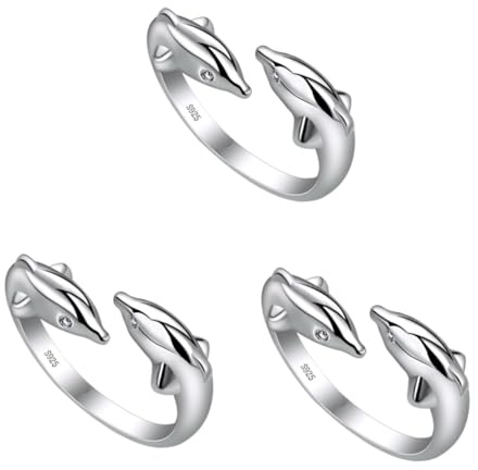 LIFKOME 3 Stück Eleganter Damen-doppelfinger-modeschmuck Einzigartige Öffnungsfinger-dekoration Für Frauen