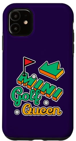 Custodia per iPhone 11 Mini Golf Queen Lover Enthusiast Player Donne Ragazze Viola