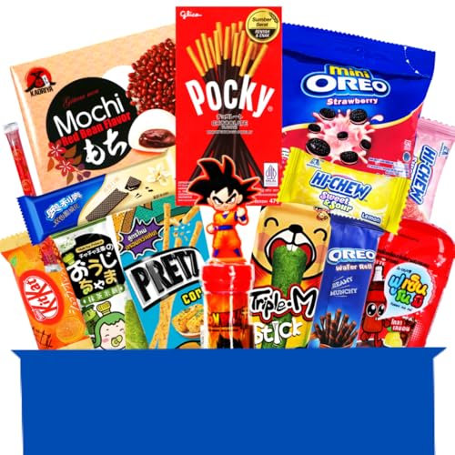 Asiatische Süßigkeiten Box - Japanische, Koreanische, Vietnamesische & mehr Süssigkeiten - Asiatische Snacks & Süßigkeiten aus aller Welt Box (M)