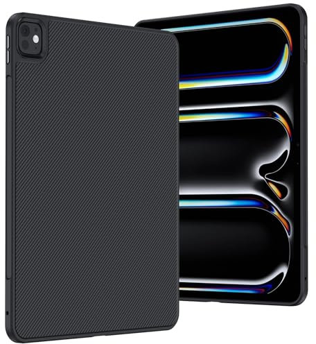 BENKS ArmorPro Funda para iPad Pro 13 Pulgadas M4 (2024), Antichoque Carcasa con Fibra de Kevlar Dupont y TPU