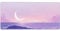 Purple Mouse Mat XXL 800 x 400 x 3 mm, Moon Gaming Mouse Pad with Stitched Edges Anti-Slip Base, Extended Keyboard Mat Improved Precision and Speed, Office Accessories Desk Decor, Gifts for Men -1416