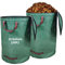 2x200L Sac à Déchets Verts de Jardin avec Couvercle, Résistant, Indéchirable, Réutilisable, avec Poignées - Idéal pour Feuilles, Pelouse Coupée, Végétaux