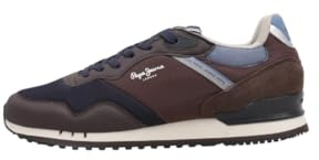 Pepe Jeans Herren London Cross M Sneak, Grau (Trail Brown), 47 EU, Grey Trail Brown, 12 UK