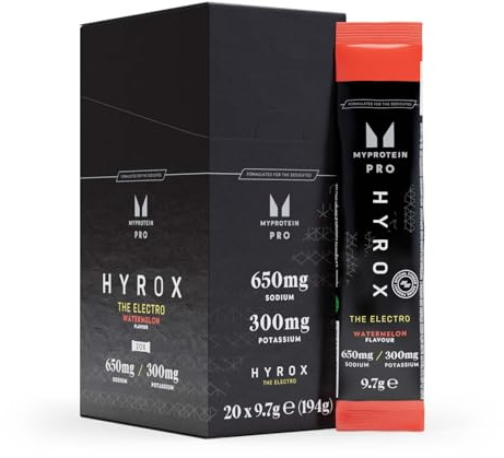 Myprotein HYROX THE Electro Stick Pack – Watermelon | 20 x 9.4g Hydration Sachets | Electrolyte Blend with Potassium, Sodium, Magnesium & Vitamins