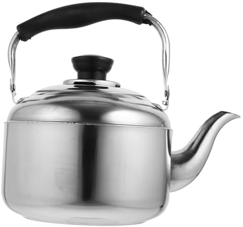 Tea Kettle Water Boiler 1500ml Whistling Stainless Steel Silver | Anti-scalding Handle, Comfortable Grip, Practical Kitchen Use, Efficient Boiling for Tea or Coffee