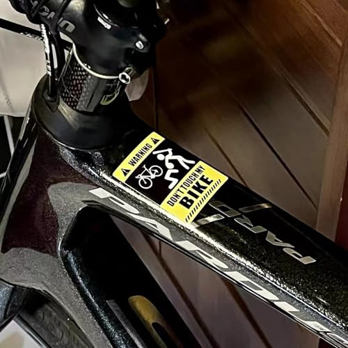 Dont Touch My Bike Aufkleber – Lustiger Vorsichtsaufkleber – Schutzaufkleber wasserdicht sonnenfest Fahrrad Aufkleber für Roller, Balance-Fahrrad für Kinder, Luftsicherheit