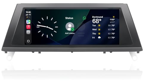 Touchscreen-Upgrade kompatibel mit BMW X5 X6 E70 E71 2008–2013 mit CIC-System, kabellosem CarPlay und Android Auto Erhalt von iDrive, CD-Player und Radio Linux-basierter 2-Sekunden-Boot, Plug & Play