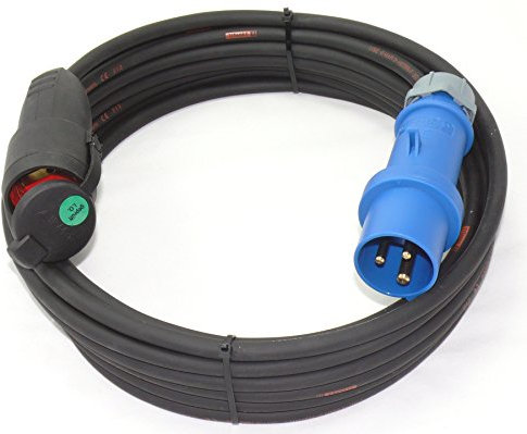 CEE auf Schuko Adapter 45m Camping Stromkabel TITANEX 3x1,5 Landstromkabel Wohnmobil Wohnwagen Kabel Camping Adapter 45 Meter Strom Verlängerungskabel CEE-Stecker Campingstecker