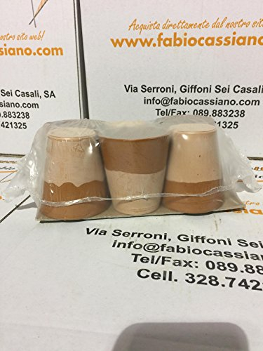 Gobelets en terre cuite semi lustré Set 6 pièces, 10 cm