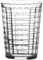 Urban Living 8-Pack 200ml Checkered Glass Tumblers | 10cm Tall Clear Stackable Water Drinking Glasses | Tumbler Glass Cups for Juice & Smoothies | Glassware Set for Everyday Use, Kitchen or Party