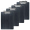 Uquelic Klemmbrett/Schreibbrett/Clipboard A4-4Pcs Klemmbretter A4 Eleganz Luxus Holzmaserung Abgerundete Ecken Zwischenablage mit Plastik Clip und Loch Zum Aufhängen