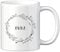 LOOXIS Personalisierte Tasse mit Namen, Text & Motiv bedruckt – 325ml, Keramik, versch. Farben – Geschenkidee Männer, Frauen, Jahrestag, Valentinstag, Geburtstag – Blumenkranz