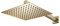 Shower Set Soffione Doccia Alta Pressione Soffione Doccia a Pioggia Quadrato 10 Pollici Testa Doccia Acciaio Inossidabile Oro Spazzolato Montaggio a Parete Testa di Doccia