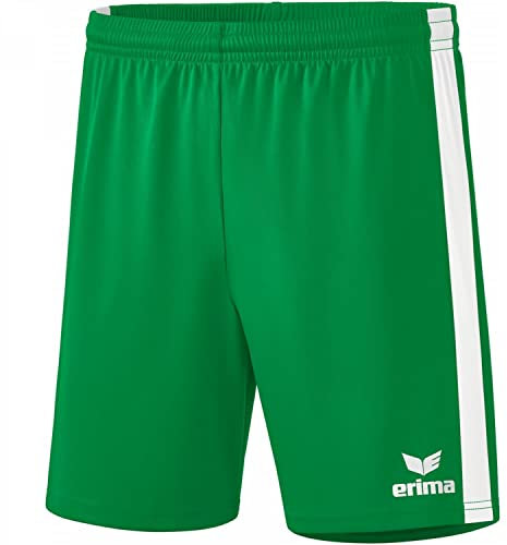 Erima Unisex Kinder Retro Star Short, Smaragd/Weiß, 164 EU