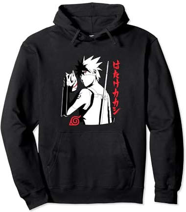 Naruto Shippuden Anbu Kakashi Sharingan Anime Pullover Hoodie