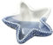 Garneck Ceramic Ocean Star Dish Snack Serving Storage Plate Bowl Decorative Jewelry Tray Candy Container for Home Office Nautical Party Decoration (Blue)