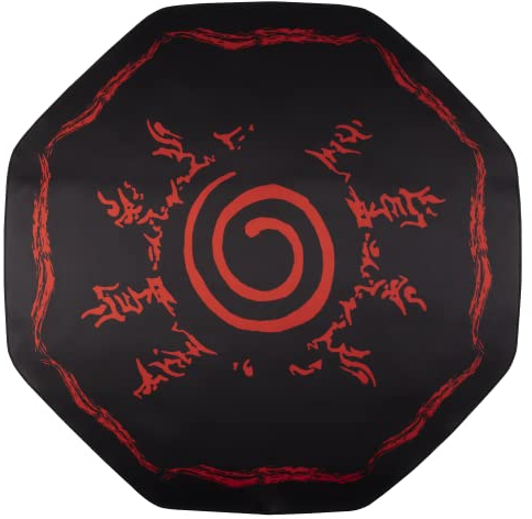 Konix Naruto Shippuden Gaming Bodenmatte 98 x 98 cm für Bürostuhl - Rutschfester Belag - Motiv Hakke-Siegel