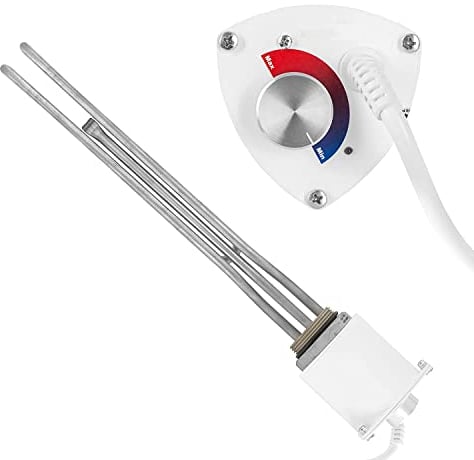 Kedler - Heizpatrone I Heizstab für Wasserspeicher/Boiler I mit Thermostat I Leistung 3000 Watt I Gewinde 6/4 Zoll I aus Kupfer und Nickel I Temperaturregelbereich: 15ºC bis 65 ºC