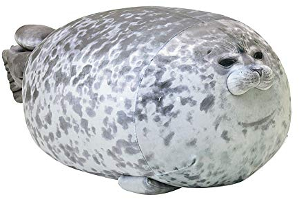 Siegel Plüschtier,40cm Siegel Kuscheltie Tier Kissen Niedliche Tier Puppe Flauschiges Stofftier,Niedliche Cartoon Robbe Kissen Gefüllt Plüsch Plüschtier Umarmungskissen Plüschkissen Spielzeug Geschenk