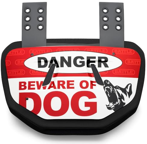 Battle Nightmare Chrome Football Back Plate-Adult Fußball-Rückplatte