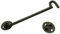 Vision4ever 1Pcs Black Hook Eye Door Latch Extra Long 56cm 22 Window Gate Lock Shed Cabin Garden Easy to Use (Black Color)