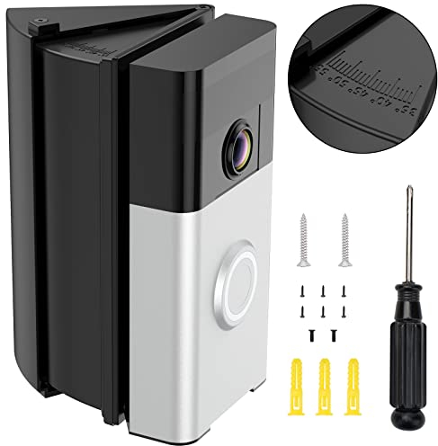 KIMILAR Angle Mount for Video Doorbell 2, 3, 3 Plus, 4, Pro, Battery Doorbell Plus/Pro, 30 to 55 Degree Adjustable Wall Mount