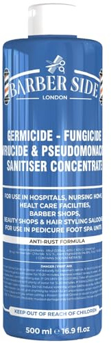 barber side London Disinfectant Solution for Salon Jars, Medical, Athletics-Girmicide Solution 500ml (blue)