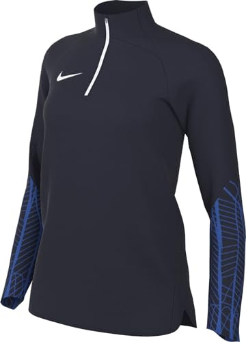 NIKE DR2296-451 W NK DF STRK23 DRIL TOP Jacket Women's OBSIDIAN/OBSIDIAN/ROYAL BLUE/WHITE Size XS